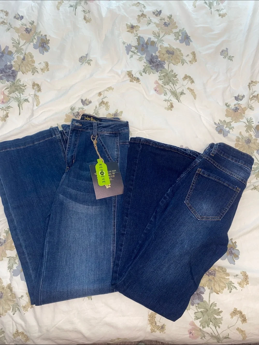 Women’s Dark Blue Stretch Jeans - Unbranded